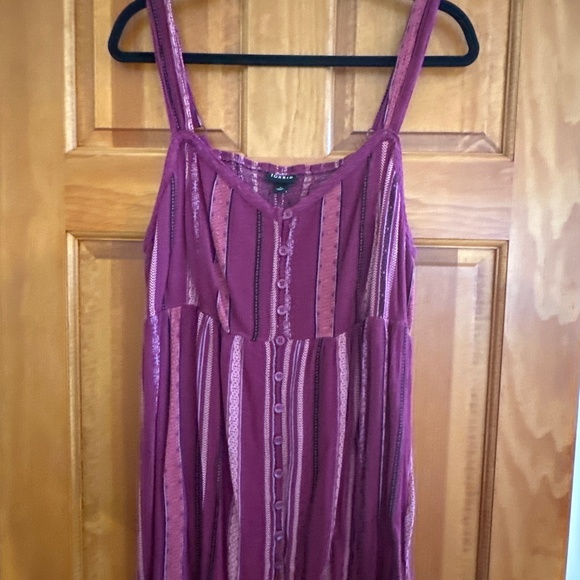 Boho Purple Flowy Tank Top - Picture 1 of 2